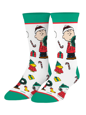 Men's Charlie Brown Christmas Socks