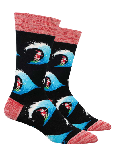 Men's Short Board Santa Socks