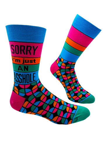 Men's Sorry I'm An Asshole Socks