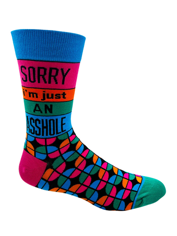 Men's Sorry I'm An Asshole Socks