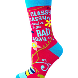 Women's Classy Sassy Bad Assy Socks