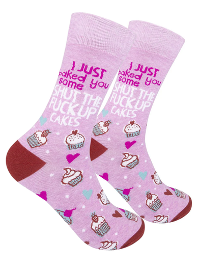 Women's Shut The Fuck Up Cakes Socks