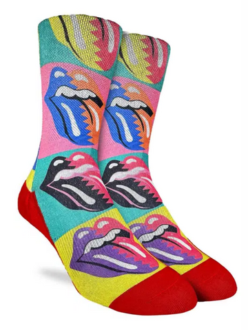 Men's - Rolling Stones Hot Lips Pop Art Socks