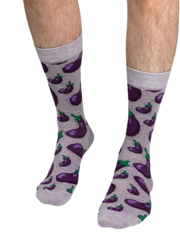 Men's Eggplant Socks