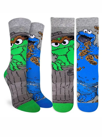 Women's Oscar And Cookie Monster Socks