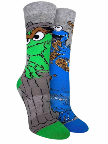 Women's Oscar And Cookie Monster Socks