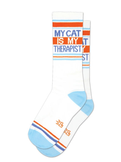 Men's Cat Is My Therapist Socks