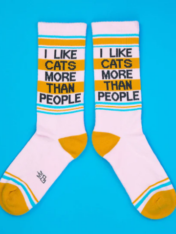 Men's I Like Cats More Than People Socks