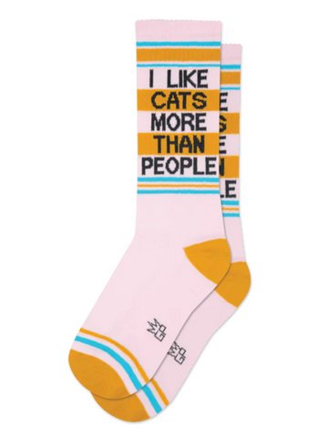 Men's I Like Cats More Than People Socks