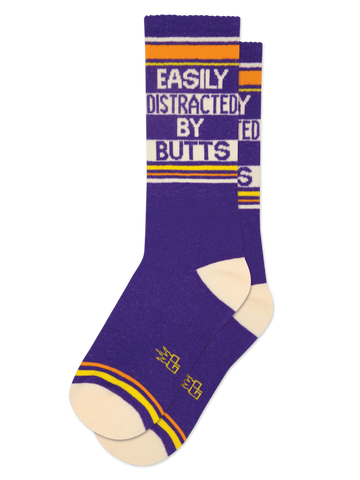 Men's Easily Distracted By Butts Socks