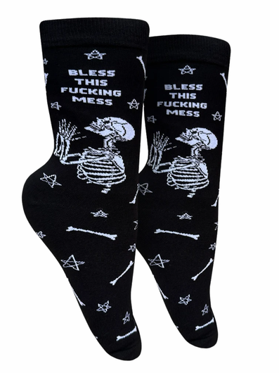 Women's Bless This Fucking Mess Socks
