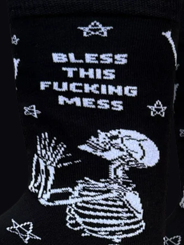Women's Bless This Fucking Mess Socks