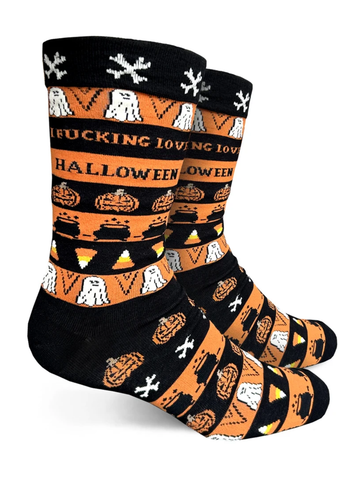 Men's I Fucking Love Halloween Socks