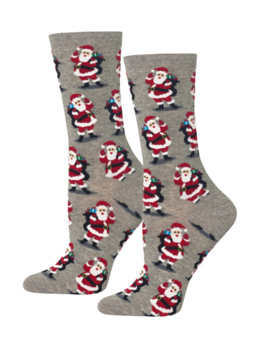 Women's Santa With Presents Socks