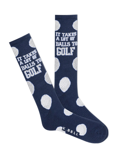 Men's Takes Balls To Golf Socks