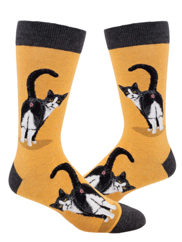 Men's Tuxedo Cat Butt Socks