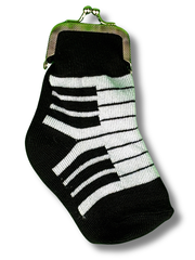 Piano Keys Sock Coin Purse