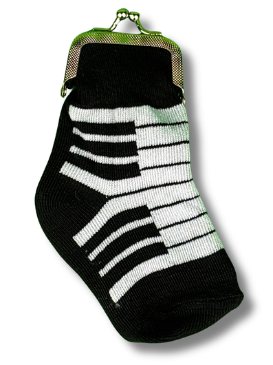 Piano Keys Sock Coin Purse