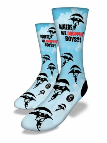 Men's Fortnite - Where We Droppin' Boys Socks