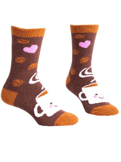 Women's Fuzzy It's A Brew-tiful Day Socks