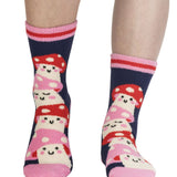 Women's Fuzzy Magic Mushrooms Socks