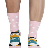 Women's Fuzzy Penguin Pair Socks
