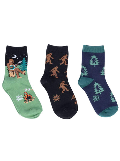 Kid's Sasquatch Campout 3 Pack Socks
