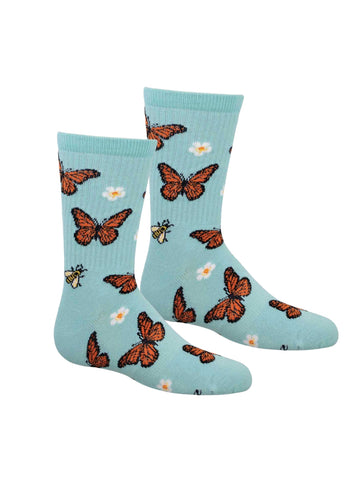Kid's Bee Kind To Monarchs Socks
