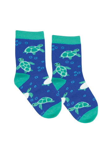 Kid's Bubbly Turtles Socks