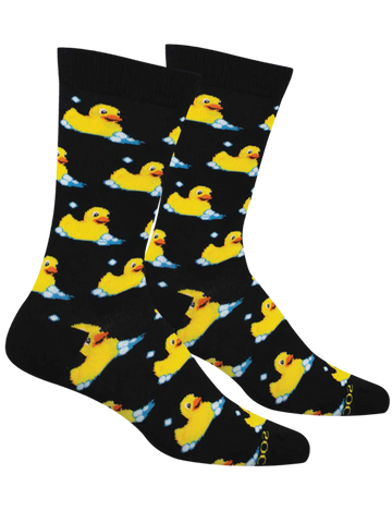 Men's Bamboo Bubble Up, Rubber Duck Socks