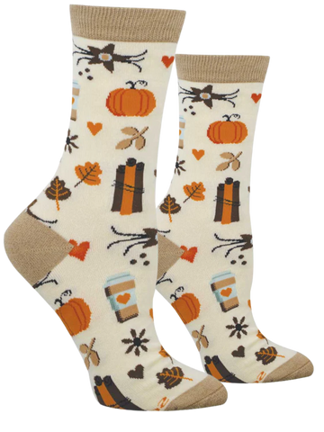 Women's Bamboo Falling For Pumpkin Spice Socks