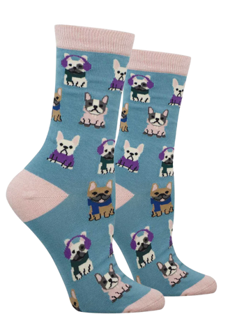 Women's Bamboo Frenchie Dressing Socks