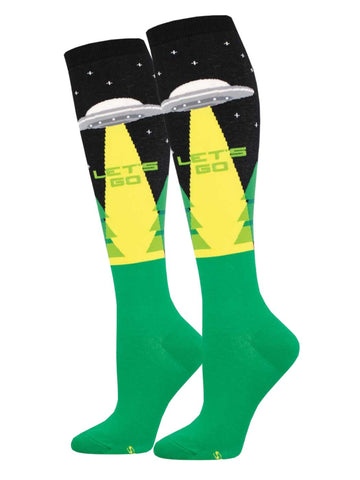 Women's Let's Go Aliens Socks