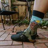 Men's Peace Out Bigfoot Socks