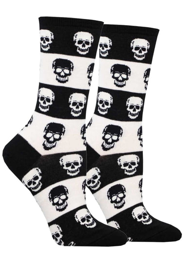 Women's Skull Stripe Socks