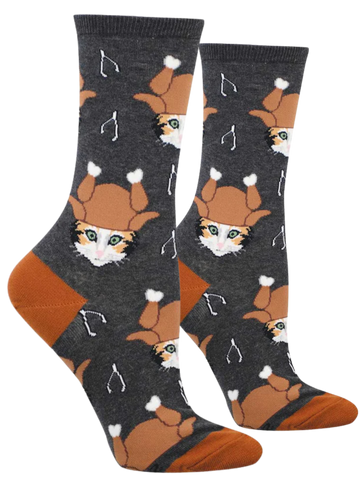 Women's Thanksgiving Cat Socks