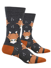 Men's Thanksgiving Cat Socks