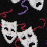 Women's Bamboo Theater Masks Socks