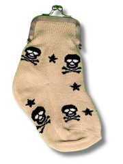 Skull Star Sock Coin Purse