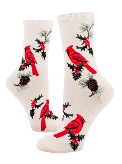 Women's Cardinal Socks