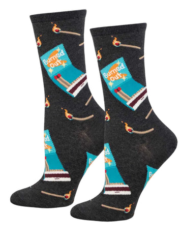 Women's I'm Burned Out Yo Socks