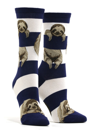 Women's Sloth Stripe Socks