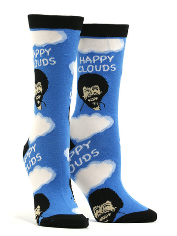 Women's Bob Ross - Happy Clouds Socks
