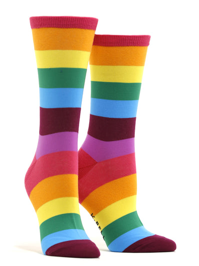 Women's Rainbow Stripes Socks