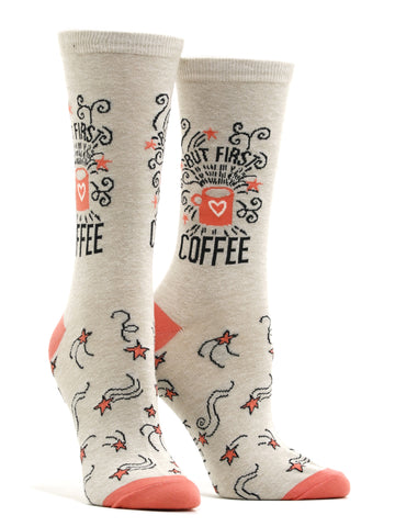 Women's But First Coffee Socks