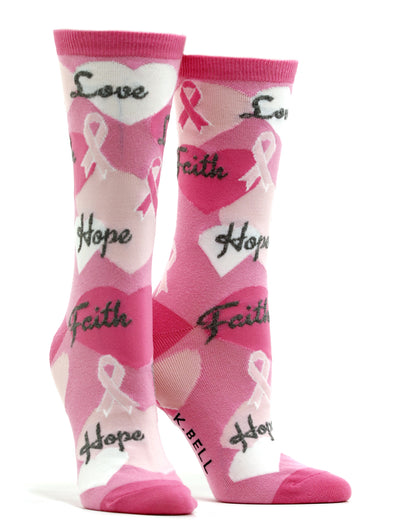 Women's Pink Ribbon Socks