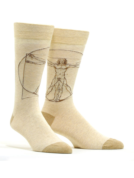 MuseARTa Leonardo Da Vinci Vitruvian Man Socks