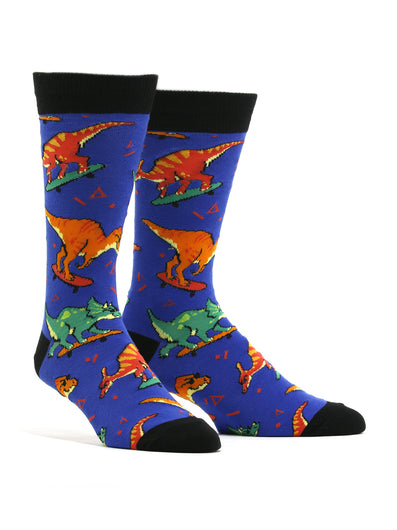 Men's Skate Or Dinosaur Socks