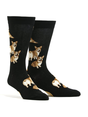 Men's Corgi Butt Strut Socks