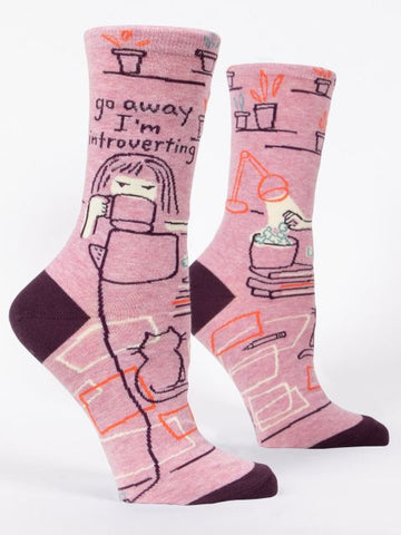 Women's Go Away I'm Introverting Socks